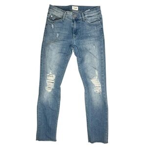 Hudson Tally mid rise skinny raw hem jeans Denim size 27